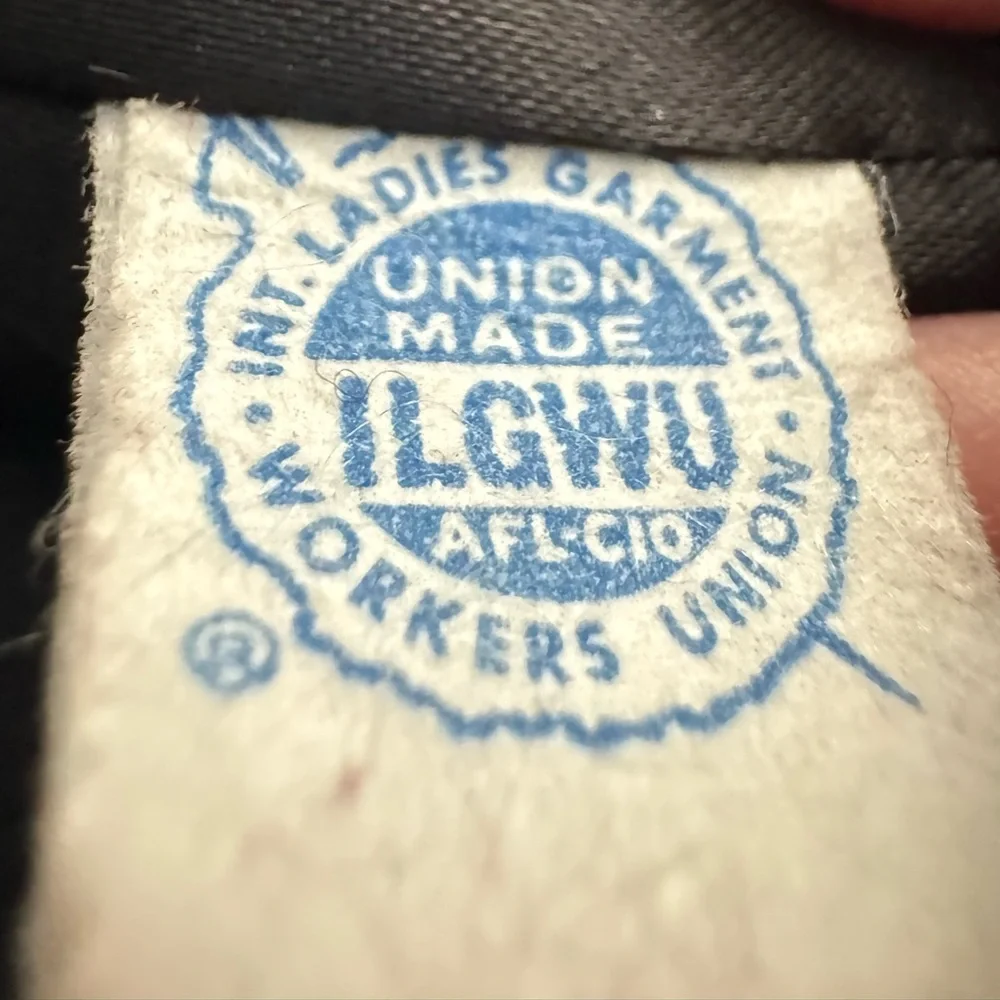 THAT YOUNG LEEDS LOOK Vtg 30’s-60s Houndstooth Wool Jacket Women Coat XS/S Scarf - Picture 9 of 16